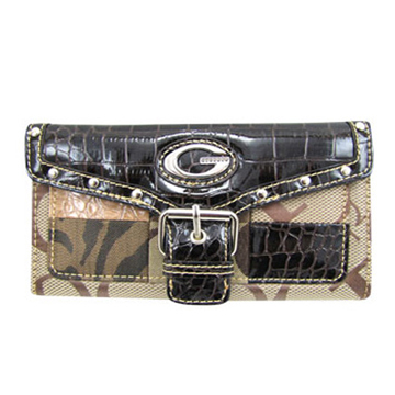 Brown Signature Style Wallet - KW163